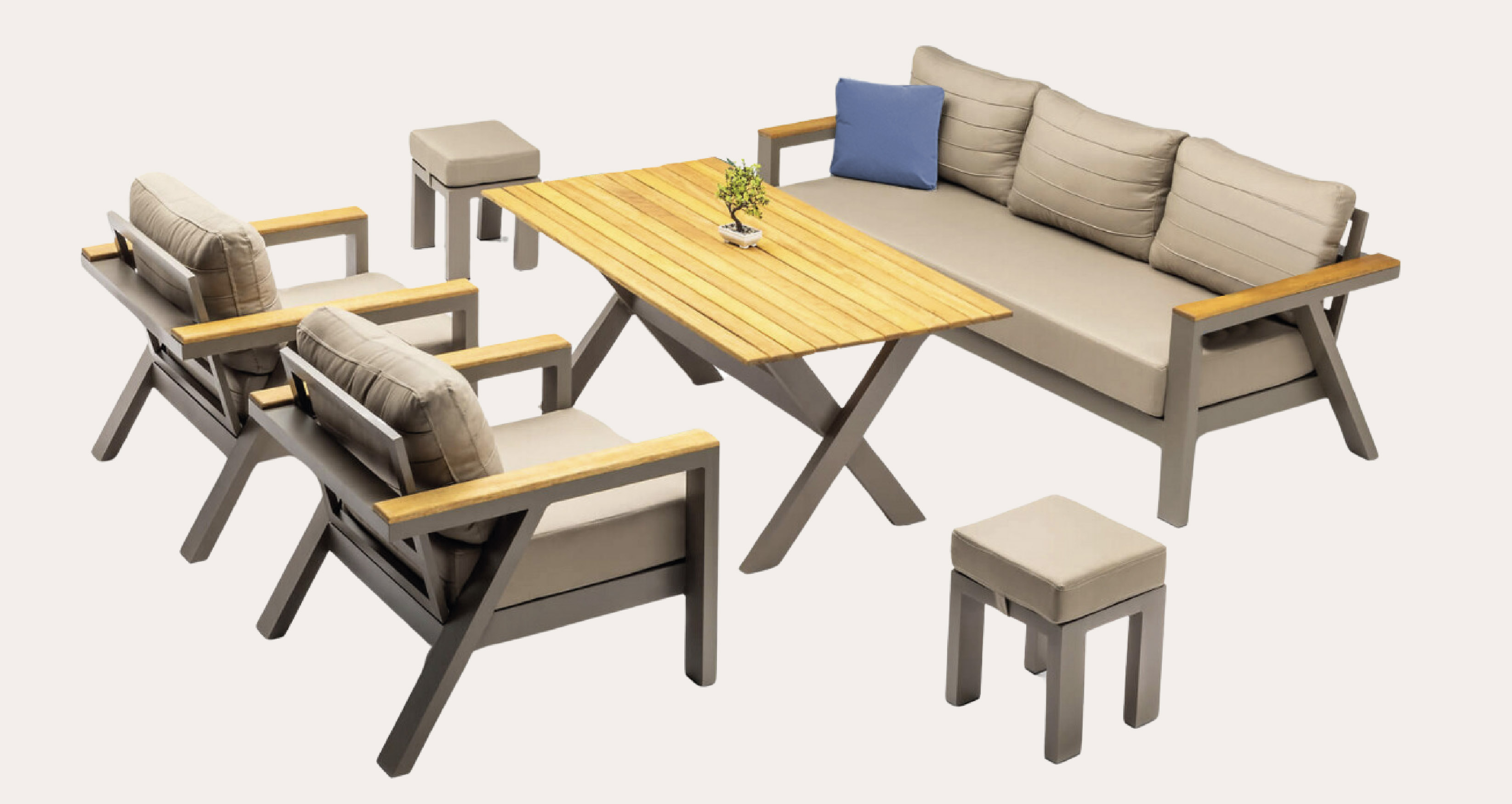 AMSTERDAM  ALÜMİNYUM 3’LÜ TAKIM